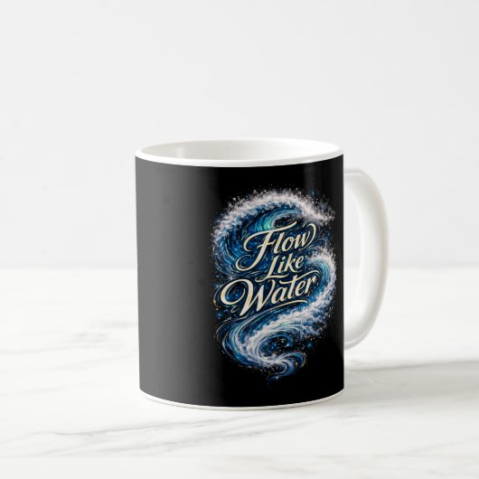 Flow Like Water Kaffeetasse (VorderseiteRechts)
