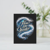 Flow Like Water Postkarte (Stehend Vorderseite)