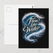 Flow Like Water Postkarte (Vorne/Hinten)