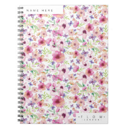Flow - LONDON - Personalisiertes BlumenNotebook Notizblock