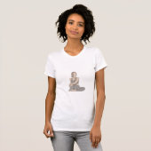 Flow Not Force T-Shirt | Mindful Yoga Quote (Vorne ganz)