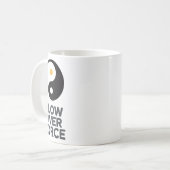Flow Over Force Yin Yang Yoga Lance Bekleidung _2 Kaffeetasse (Vorderseite Links)