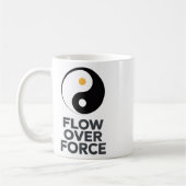 Flow Over Force Yin Yang Yoga Lance Bekleidung _2 Kaffeetasse (Links)