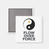 Flow Over Force Yin Yang Yoga Lance Bekleidung _2 Magnet (Vorderseite/Rückseite)