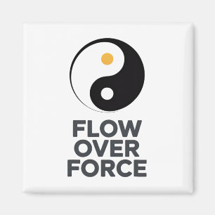 Flow Over Force Yin Yang Yoga Lance Bekleidung _2  Magnet