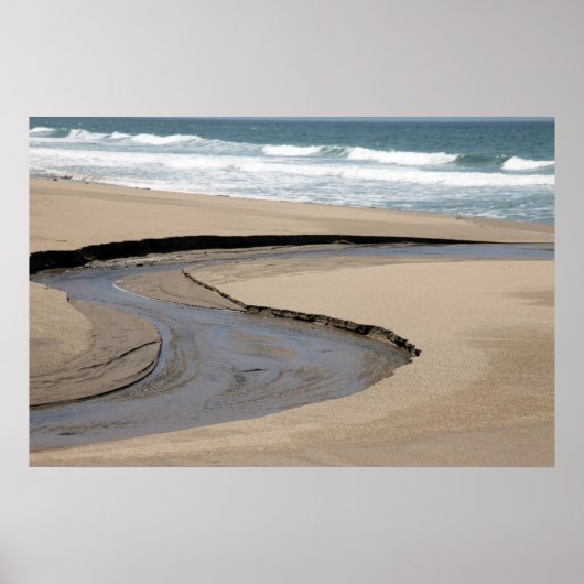 Flow - Scott Creek Beach Poster (Vorne)