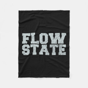 Flow-Staat - Vintager Staat mit gestörtem Durchflu Fleecedecke