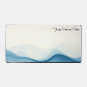 Flow State Fluid Motion Abstract Modern Schreibtischunterlage (Vorderseite)