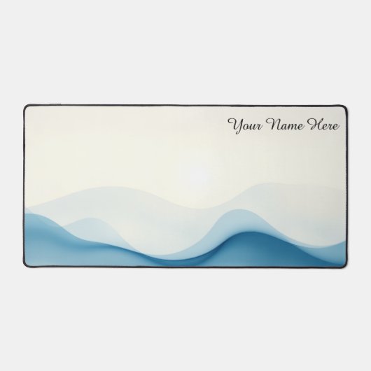 Flow State Fluid Motion Abstract Modern Schreibtischunterlage (Vorderseite)