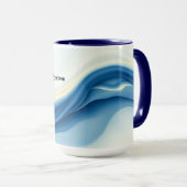 Flow State Fluid Motion Modern Designer Tasse (VorderseiteRechts)