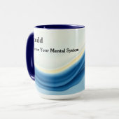 Flow State Fluid Motion Modern Designer Tasse (Vorderseite Links)