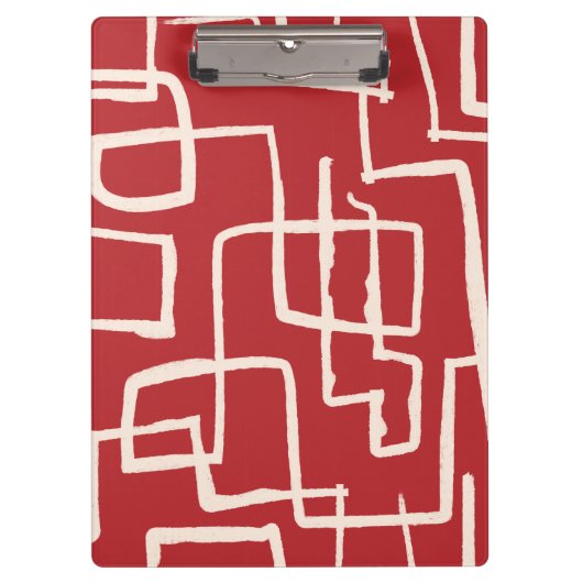 Flow Task Red White Klemmbrett (Vorderseite)
