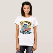 Flow With The Happy Waves Retro Surf Vibes Women's T-Shirt (Vorne ganz)