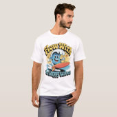 Flow With The Happy Waves Surf Style Men’s Tee (Vorne ganz)