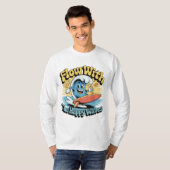 Flow With The Happy Waves Surf Style Men’s Tee (Vorne ganz)