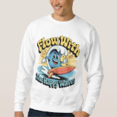 Flow With The Happy Waves Surf Style Men’s Tee (Vorderseite)