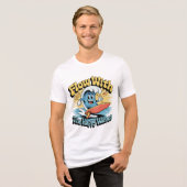 Flow With The Happy Waves Surf Style Men’s Tee (Vorderseite voll)