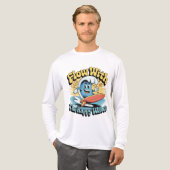 Flow With The Happy Waves Surf Style Men’s Tee (Vorderseite komplett)