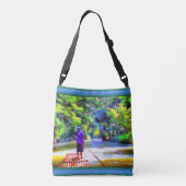 Flow With the Journey River J001 Tragetaschen Mit Langen Trägern (Rückseite)