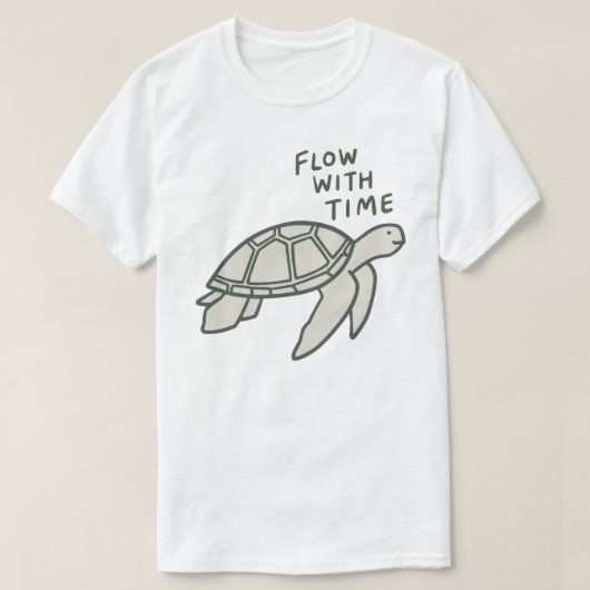 Flow With Time Turtle T-Shirt (Design vorne)