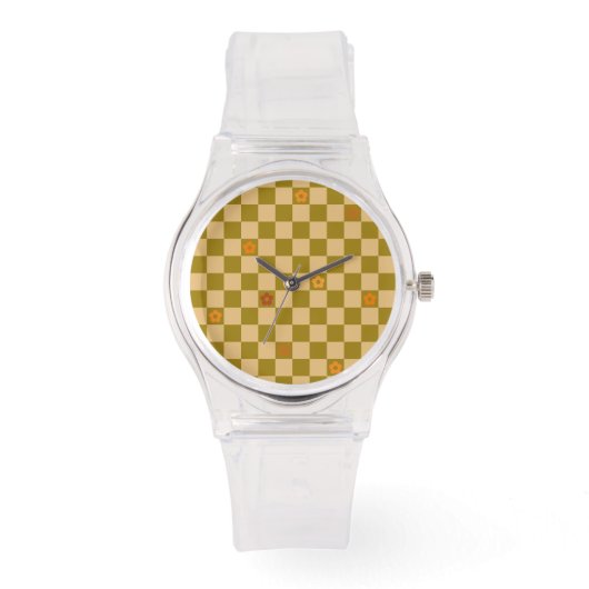 Flowe Checkered Pattern - No. 02 Armbanduhr (Vorderseite)
