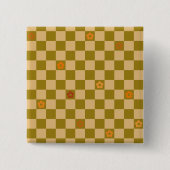 Flowe Checkered Pattern - No. 02 Button (Vorderseite)