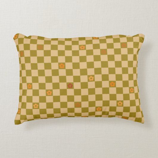 Flowe Checkered Pattern - No. 02 Dekokissen (Vorderseite)