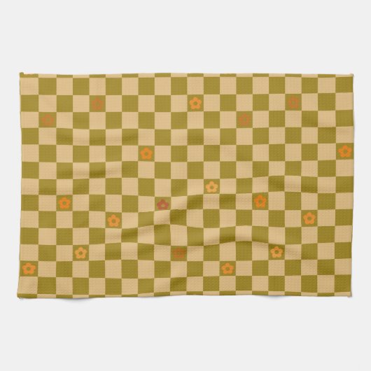Flowe Checkered Pattern - No. 02 Geschirrtuch (Horizontal)