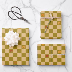Flowe Karomuster - Nr. 02 Geschenkpapier Set