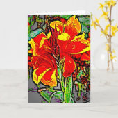 Flower 8 karte (Gelbe Blume)