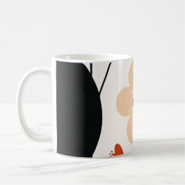 Flower abstract pattern kaffeetasse
