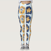 Flower abstract pattern leggings (Vorderseite)