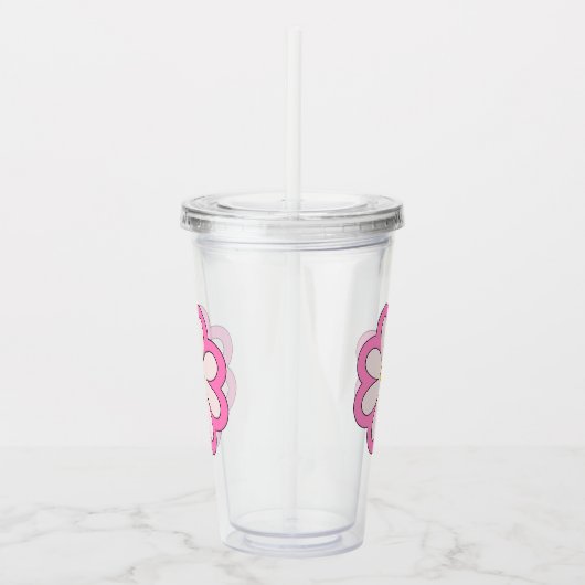 Flower Acryltrinkbecher (Rechts)