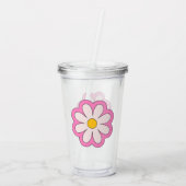 Flower Acryltrinkbecher (Rückseite)