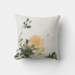 Flower and Bee Nature Art Design  Kissen