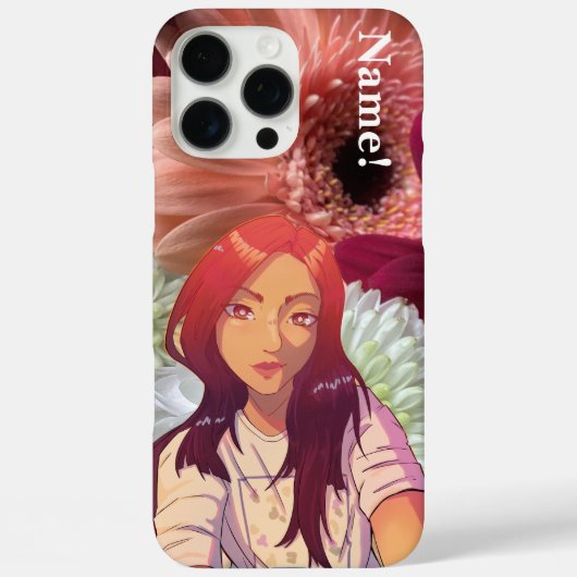 Flower Anime Case-Mate iPhone Hülle (Rückseite)