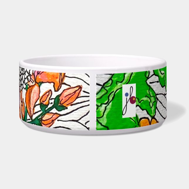Flower Arranging Pet Bowl Napf (Rückseite)