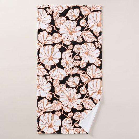 flower art design badehandtuch (Badehandtuch)