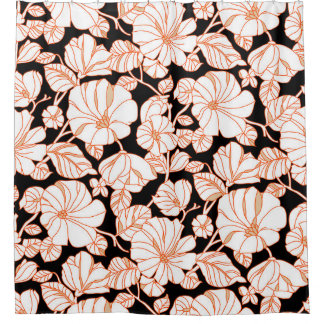 flower art design duschvorhang