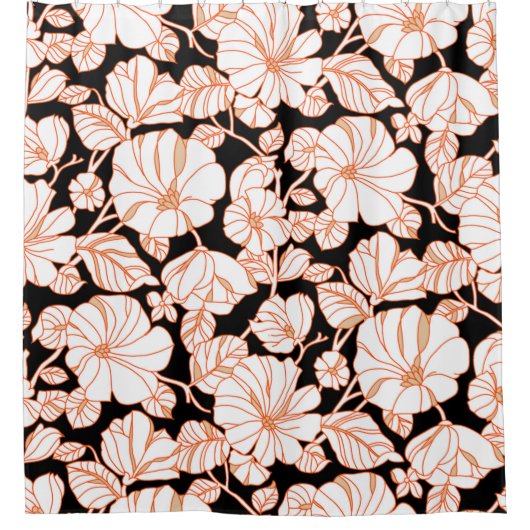 flower art design duschvorhang (Vorderseite)