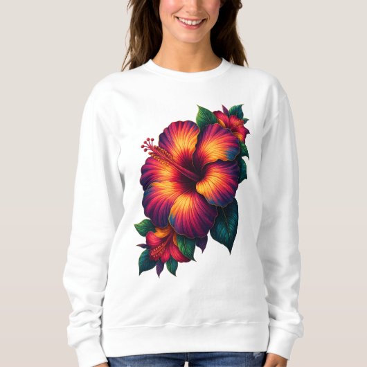 Flower Art Sweatshirt for Women (Vorderseite)
