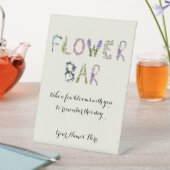 Flower Bar - Bouquet Bar Customizable  Sockelschild (In Situ)