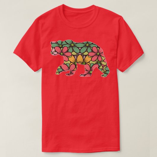 Flower Bear Premium 734  T-Shirt (Design vorne)