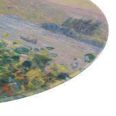 Flower Beds at Vétheuil, Impressionist Landscape Schneidebrett (Ecke)