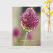 Flower Bee Thinking of You (photography by me) Karte (Gelbe Blume)