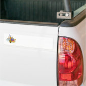 Flower bee with wild plants autoaufkleber (Auf Lkw)