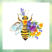 Flower bee with wild plants fensteraufkleber (Blatt 3)