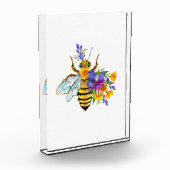 Flower bee with wild plants fotoblock (Links)