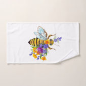 Flower bee with wild plants handtuch (Handtuch)