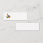 Flower bee with wild plants mini visitenkarte (Vorne/Hinten)